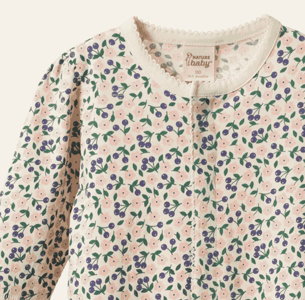 SALE was $44.95 - Lucy Suit / Briarwood Print - Naturebaby