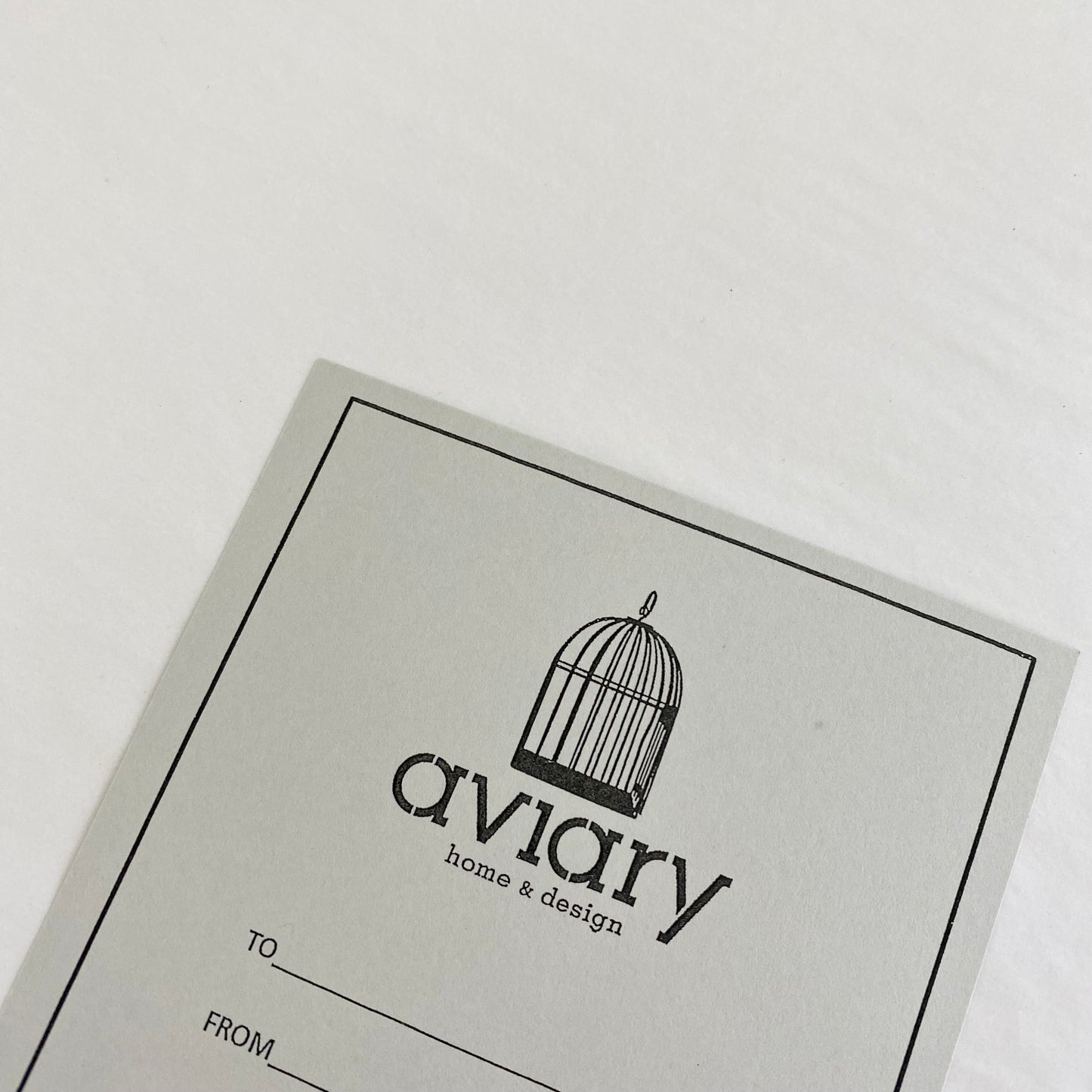 Aviary gift voucher