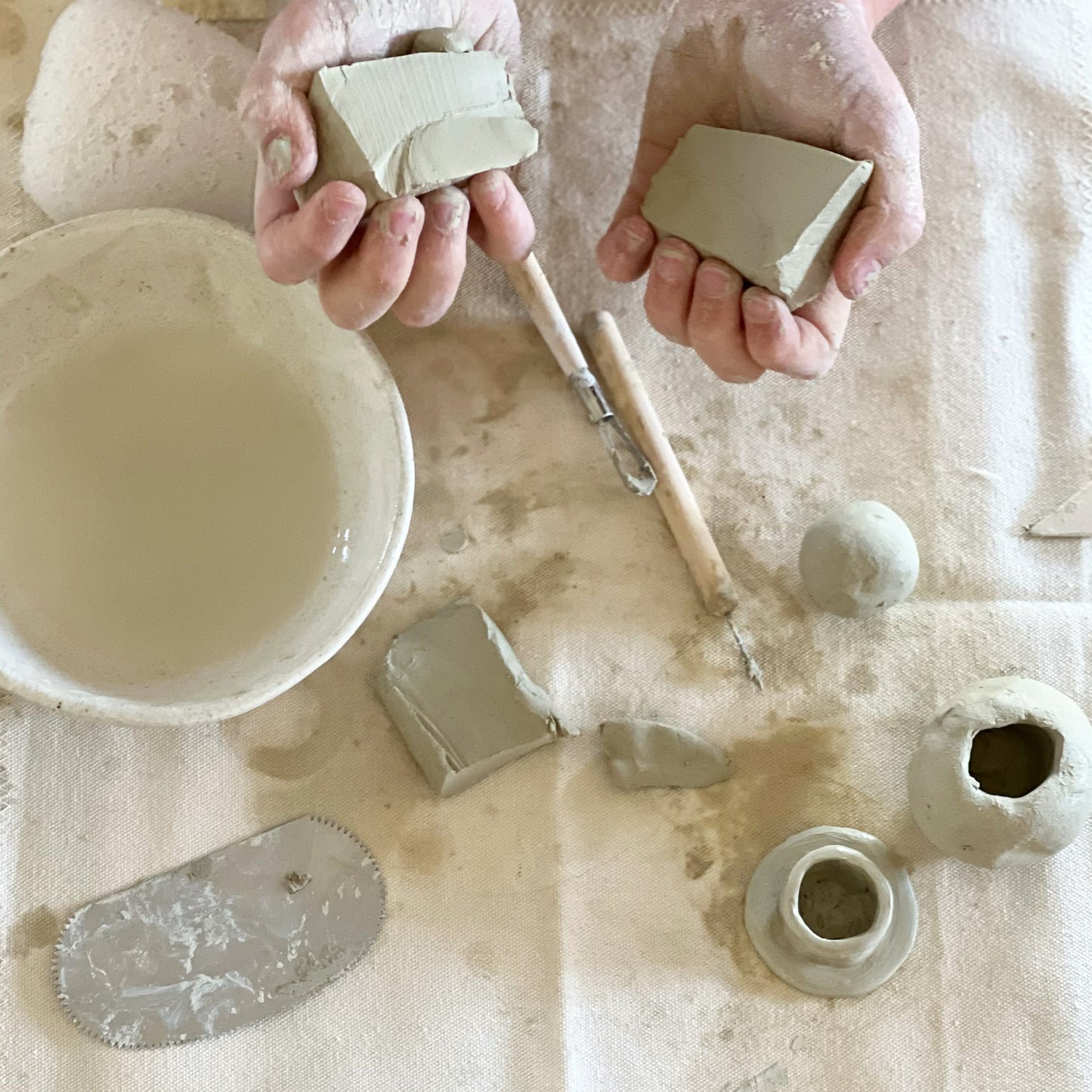 Claydays Air Dry Pottery Kit - Sorrento Sand