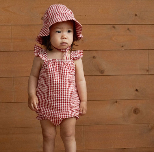 Petal Set Red Gingham