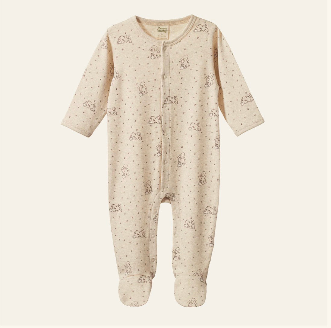 SALE was $44.95 - Cotton Stretch & Grow / Bramble Burrow Print - Naturebaby