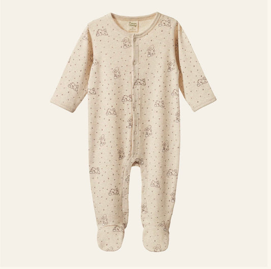 Cotton Stretch & Grow / Bramble Burrow Print - Naturebaby
