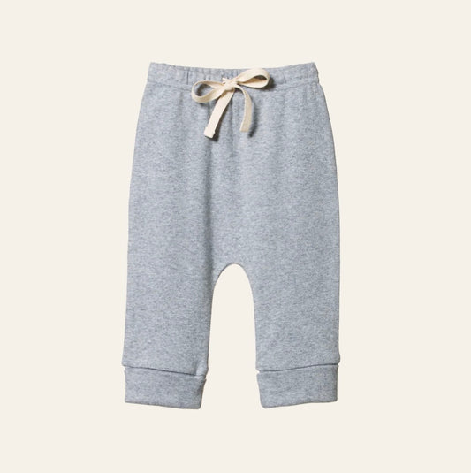 Cotton Drawstring Pants / Marl - Naturebaby