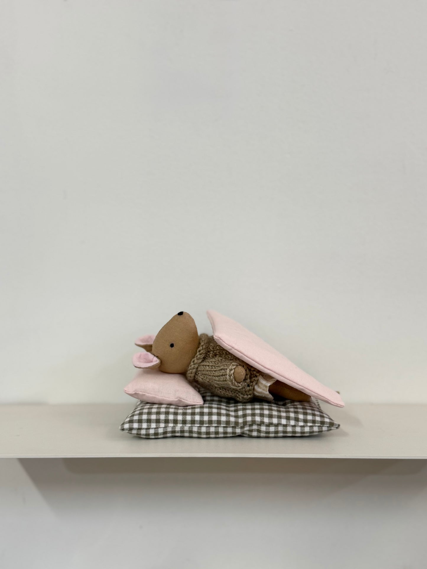 Tiny Handmade Mouse Doll - Girl