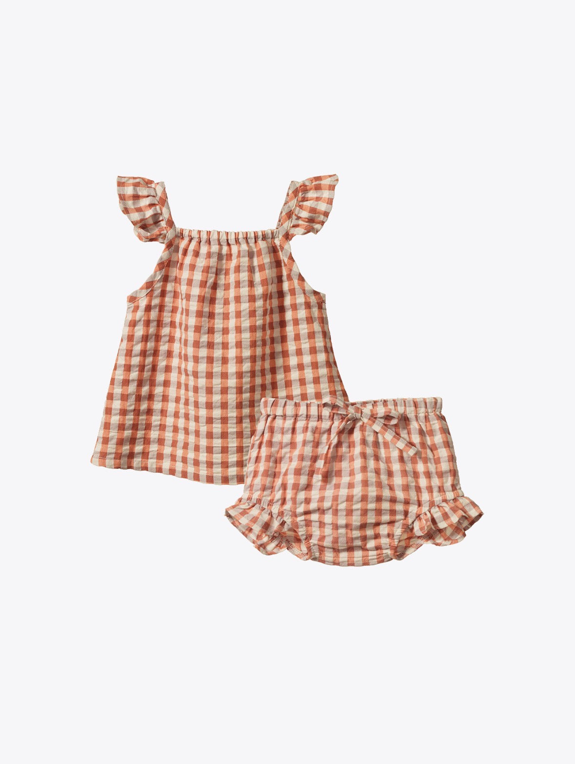 Petal Set dandelion Gingham