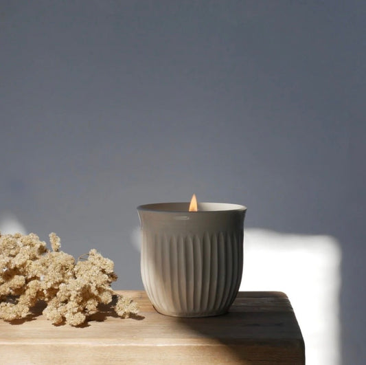 Dahlia in Clay + Poet Ceramic Candle