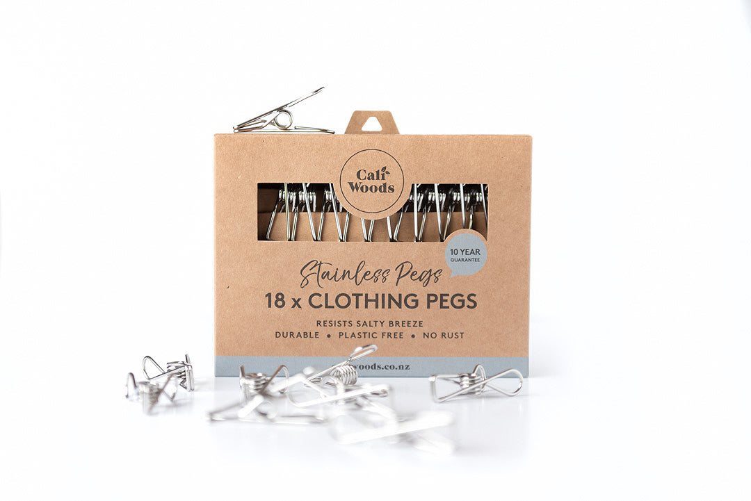 Marine Grade / Stainless Steel Clothes Pegs 18 Pack