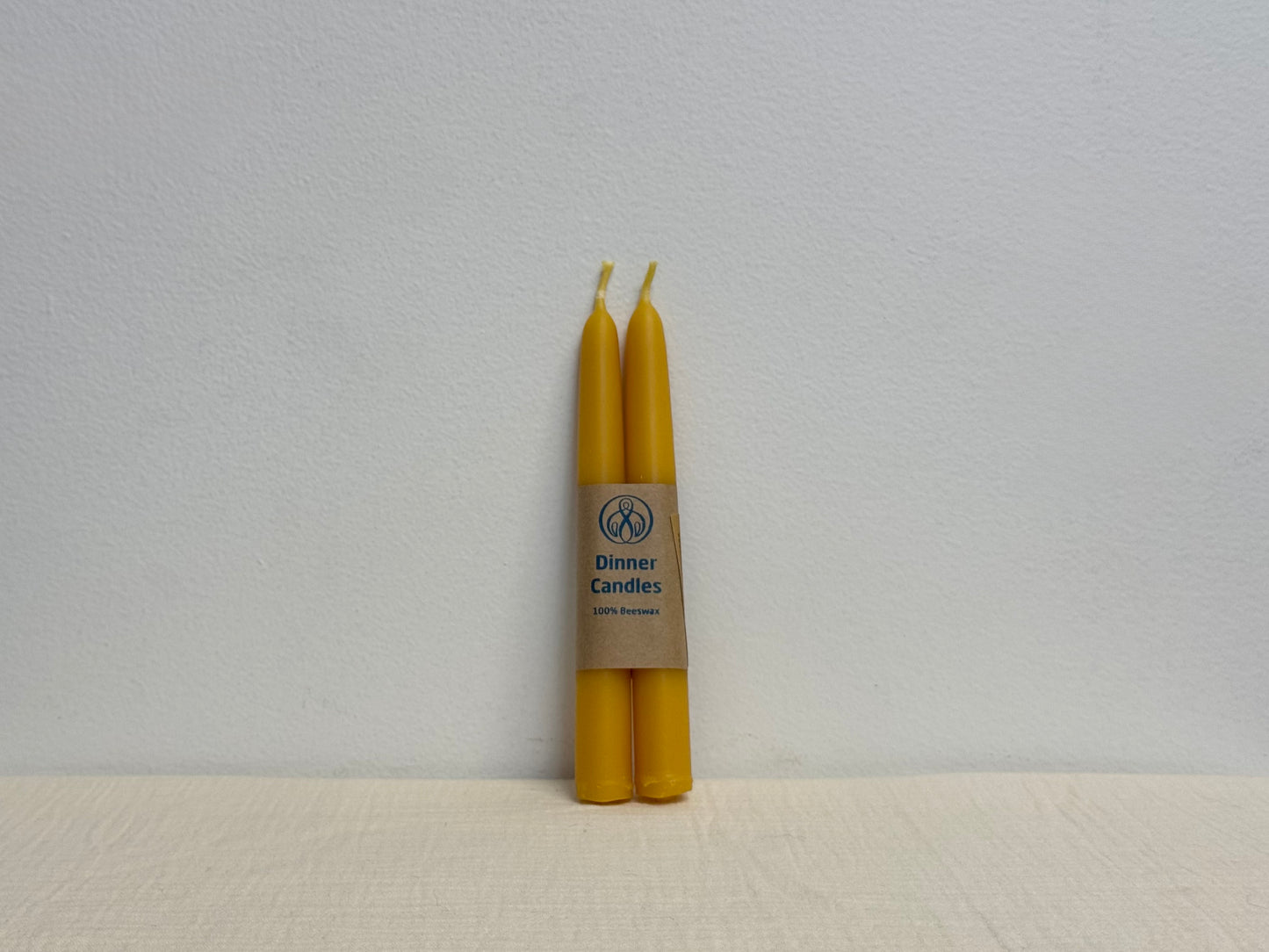 Beeswax Short Dinner Candles ~ Pair