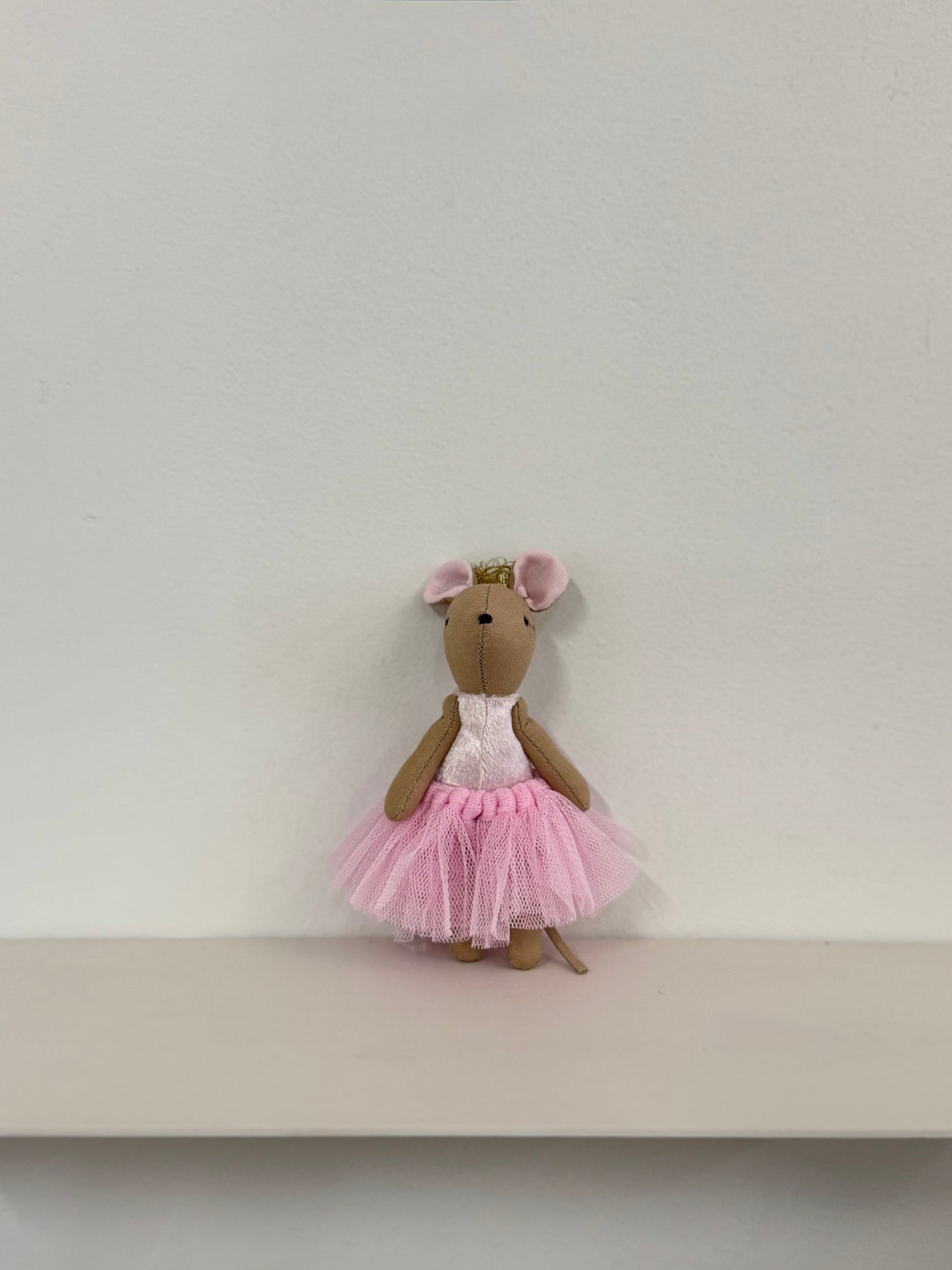 Tiny Handmade Ballerina Mouse Doll