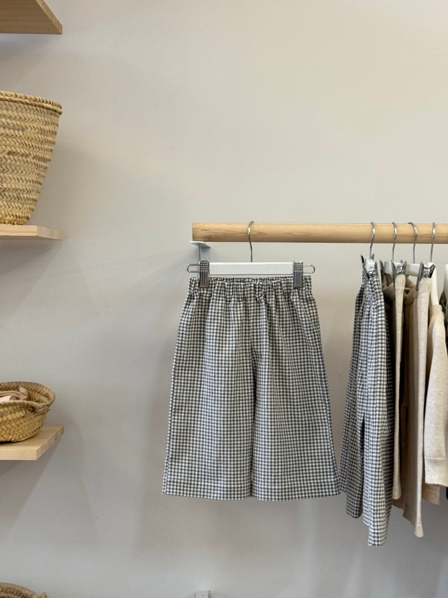 Gingham Pants / Size 1y + 2y