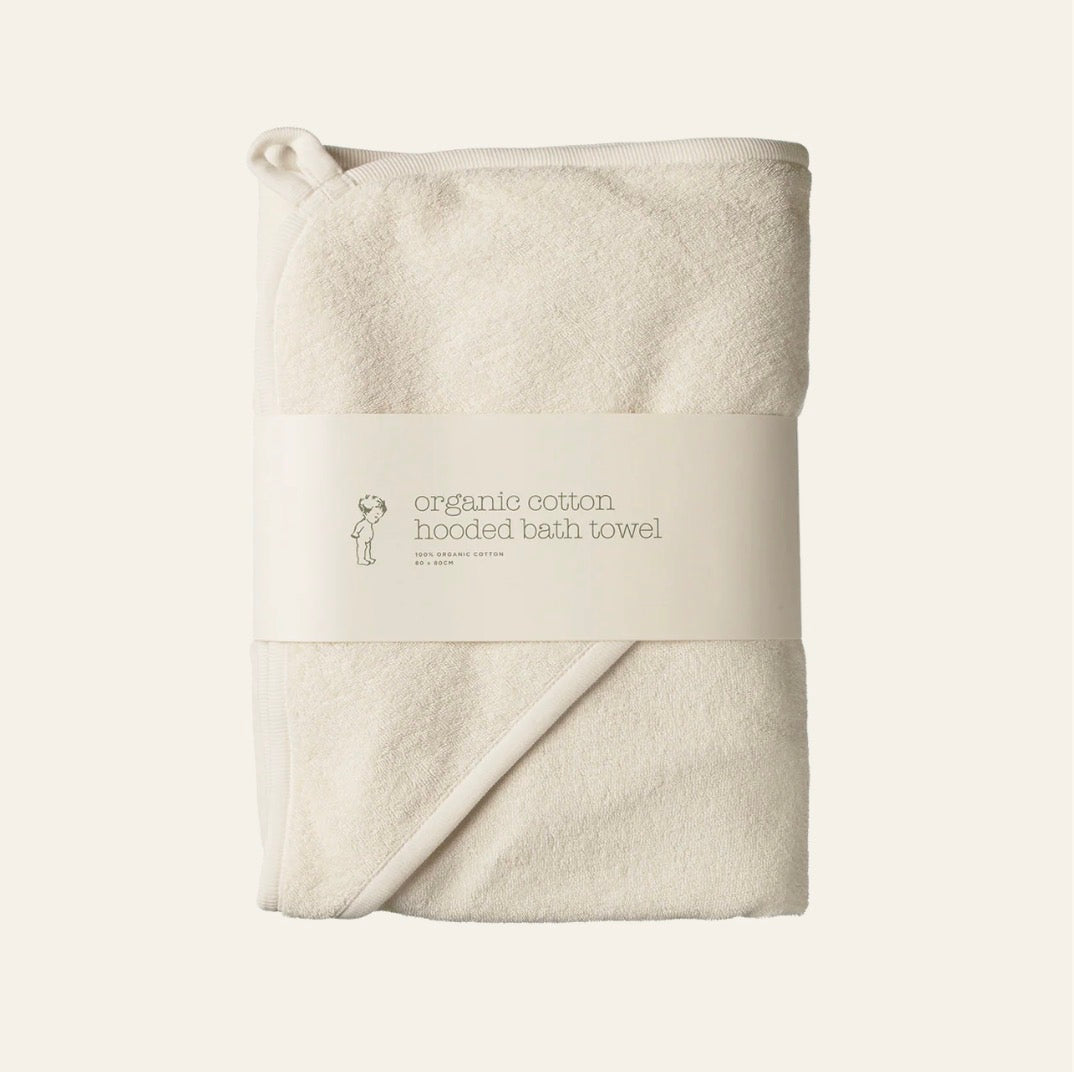 Hooded Bath Towel / Natural - Naturebaby