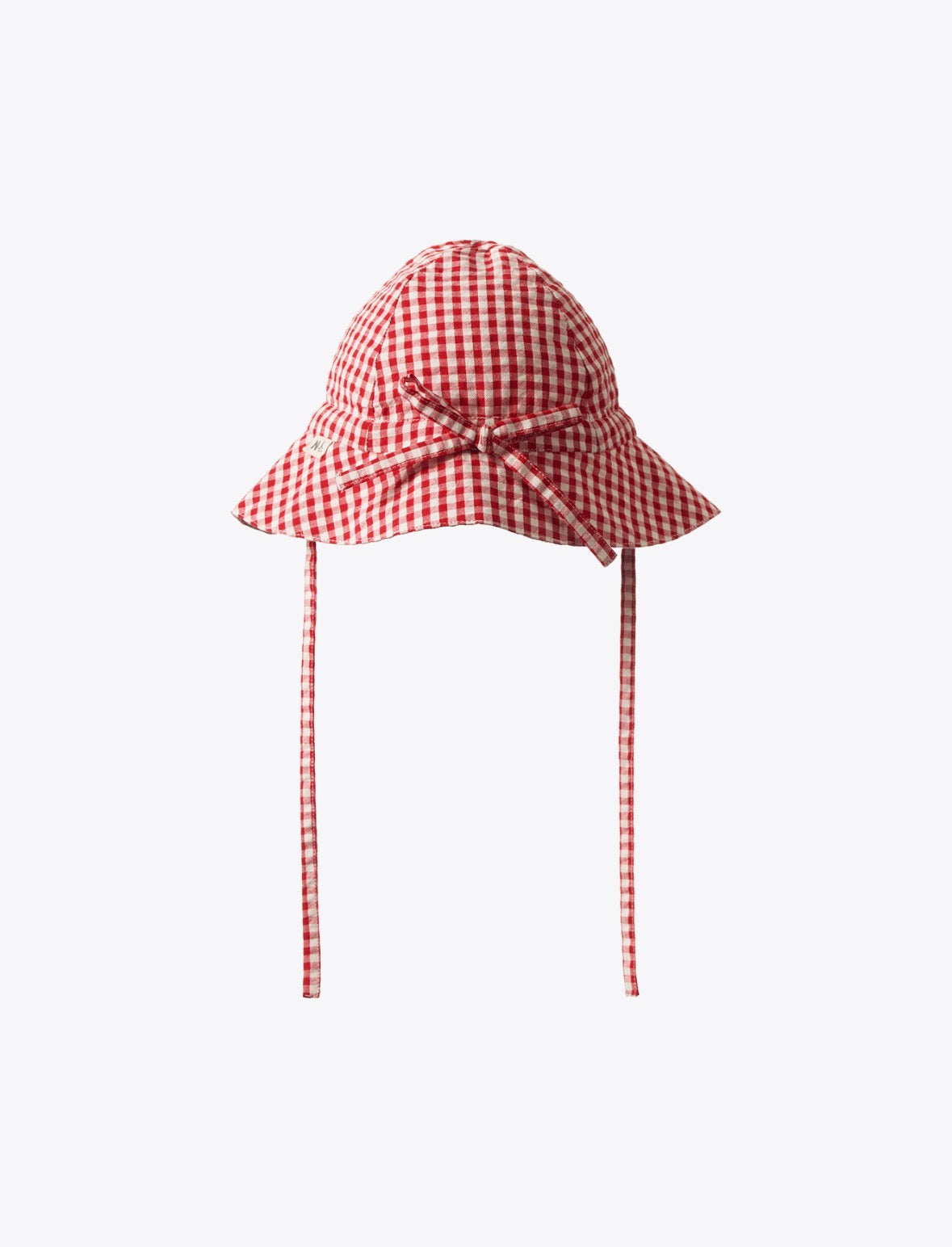 Sunhat Red Gingham Print