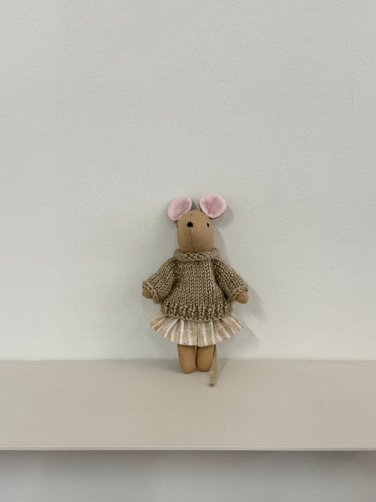 Tiny Handmade Mouse - Girl