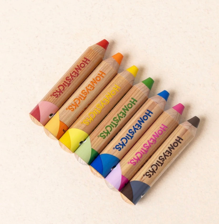 Honeysticks Magic 3-in-1 Beeswax Pencils Little Learners 7pk