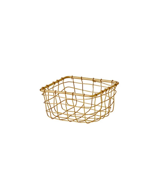 Fog Linen Wire Basket Square