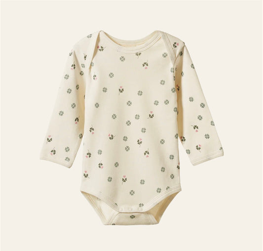 Long Sleeve Bodysuit - Lucky Print - Naturebaby
