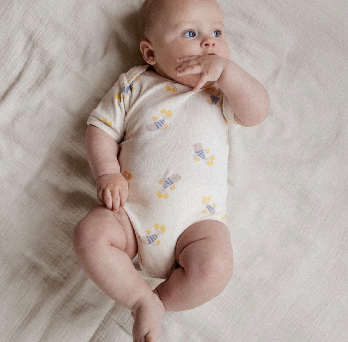 Short Sleeve Bodysuit ~ Fish Fable Print