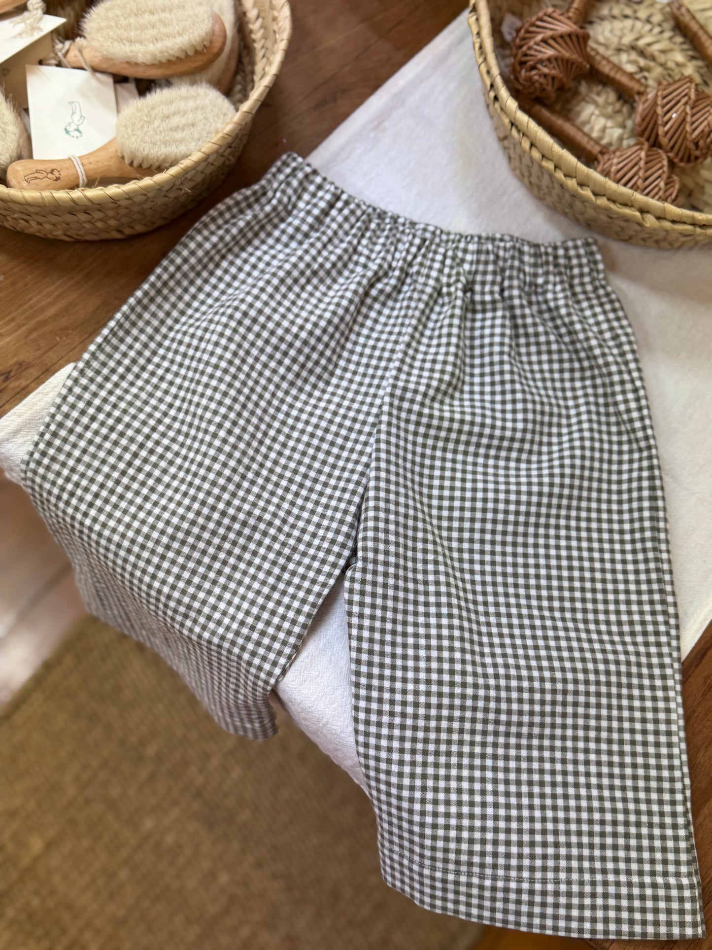 Gingham Pants / Size 1y + 2y