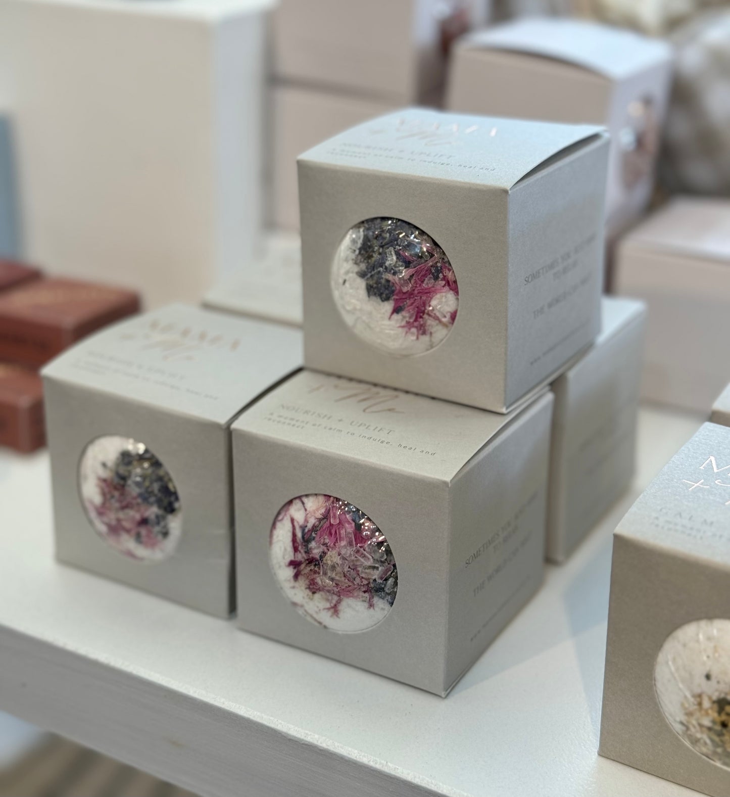 Nourish + Uplift botanical bath bomb