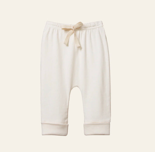 Cotton Drawstring Pants / Natural - Naturebaby