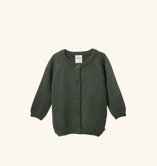 SALE was $79.95 - Merino Knit Cardigan - Thyme