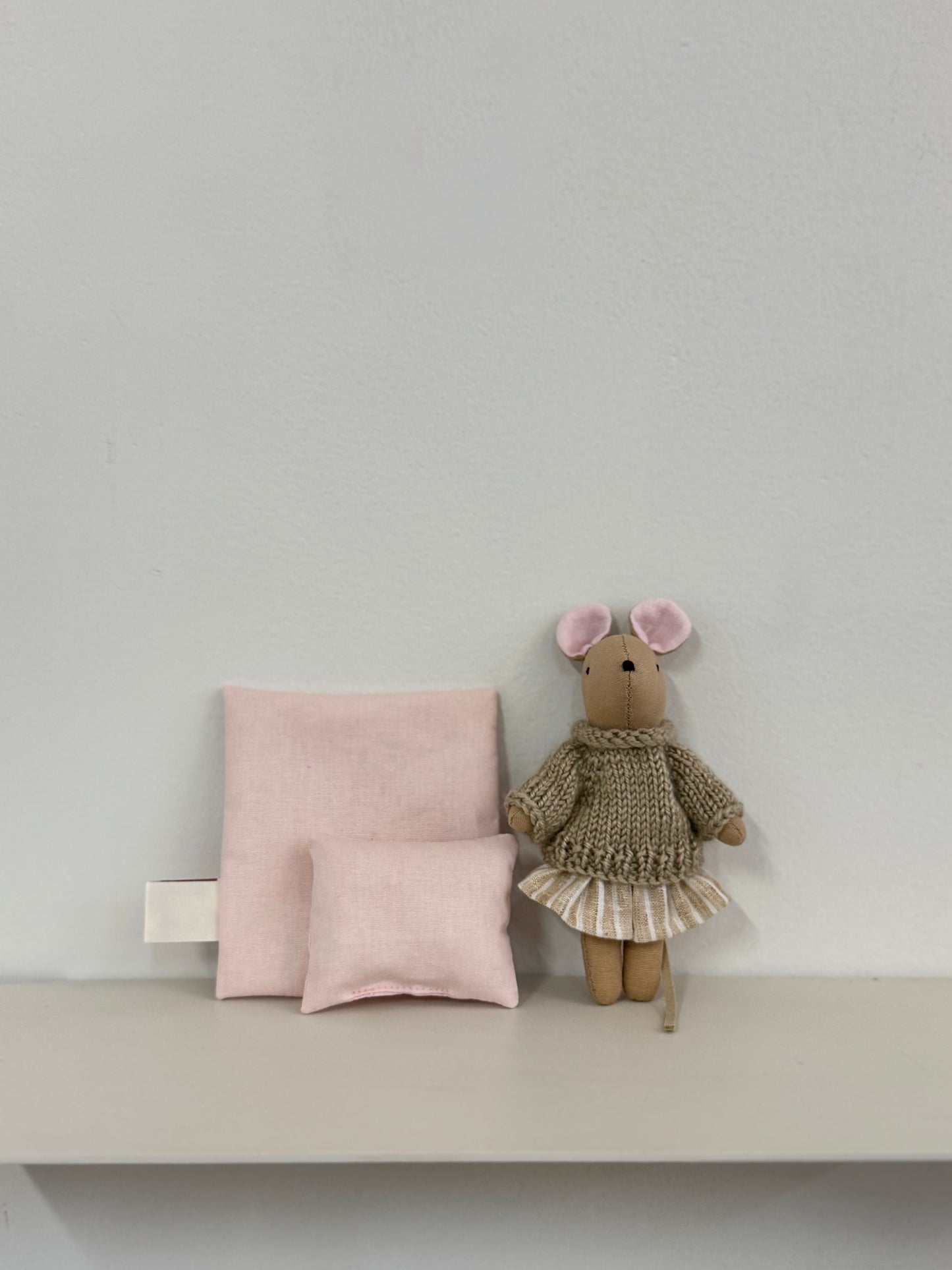 Tiny Handmade Mouse Doll - Girl