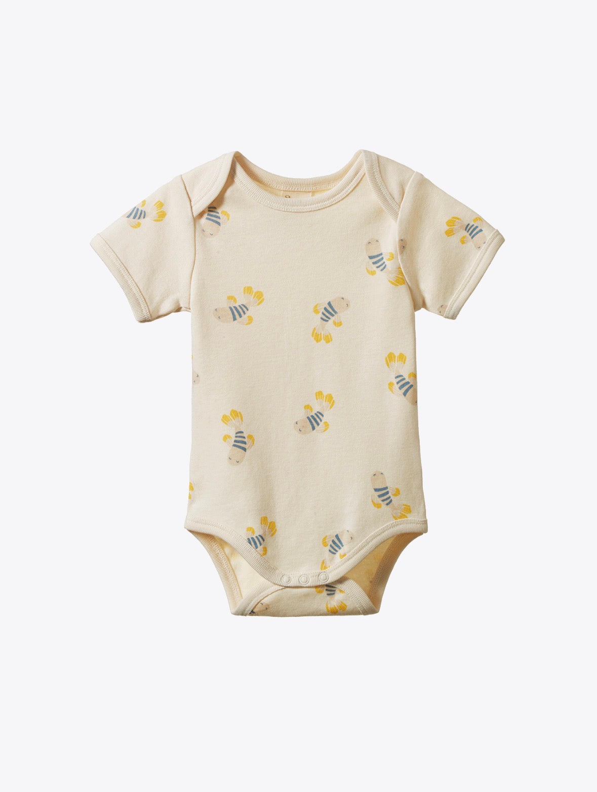 Short Sleeve Bodysuit ~ Fish Fable Print