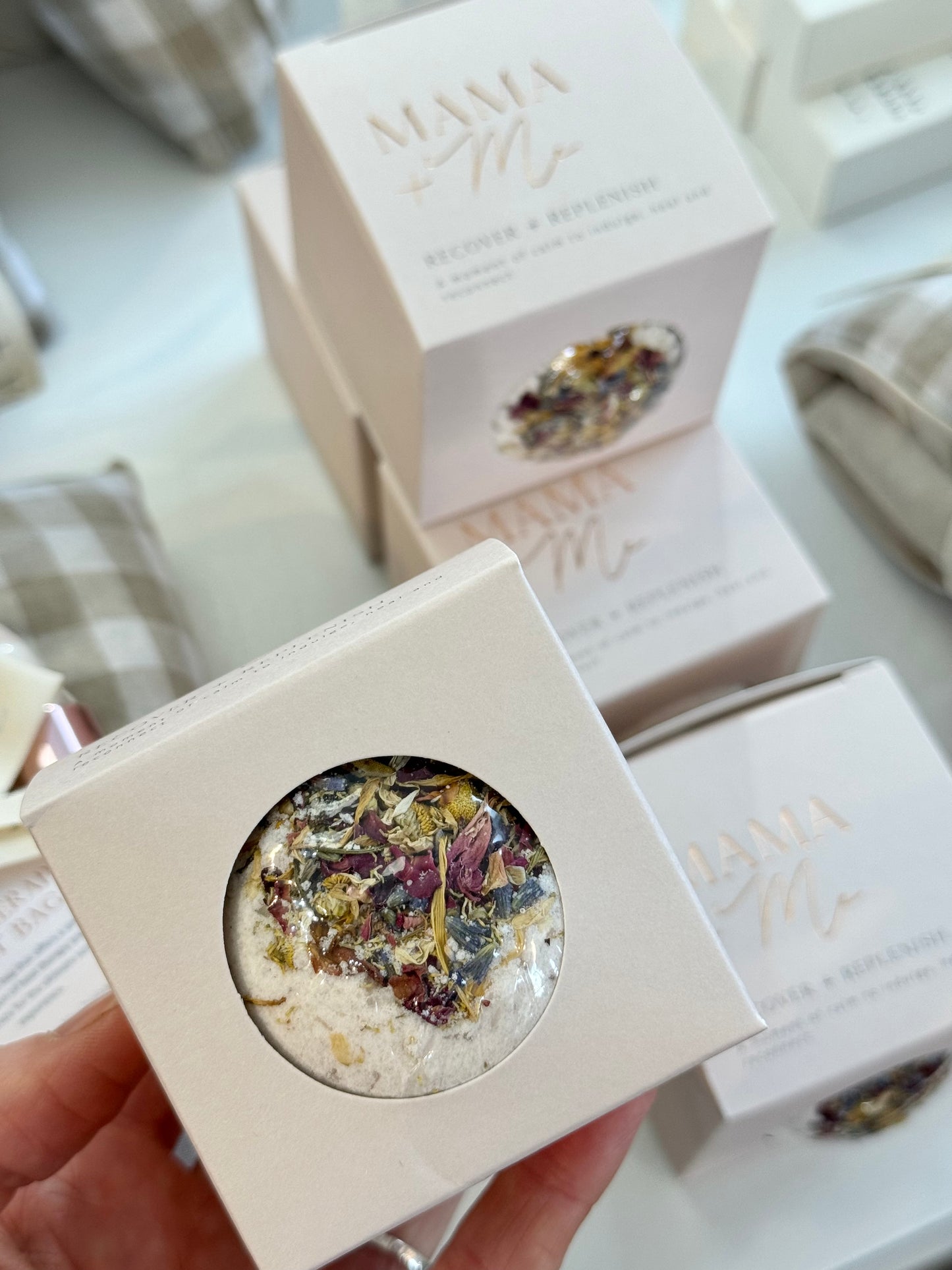 Recover + Replenish botanical bath bomb