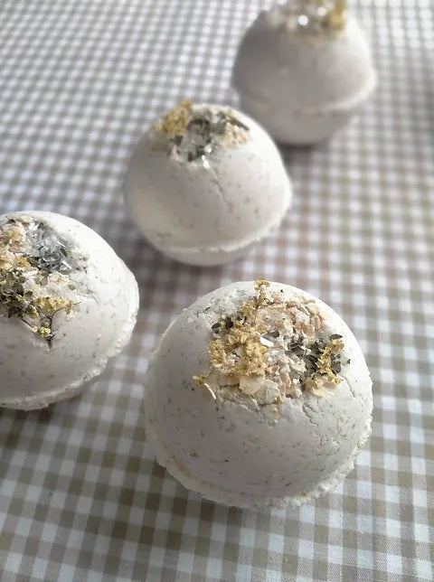 Calm + soften botanical bath bomb