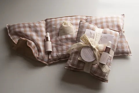 Sleep support | Botanical Wheat Bag sets | Sage Gingham