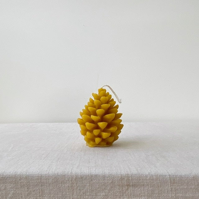 Beeswax Pine Cone Candle