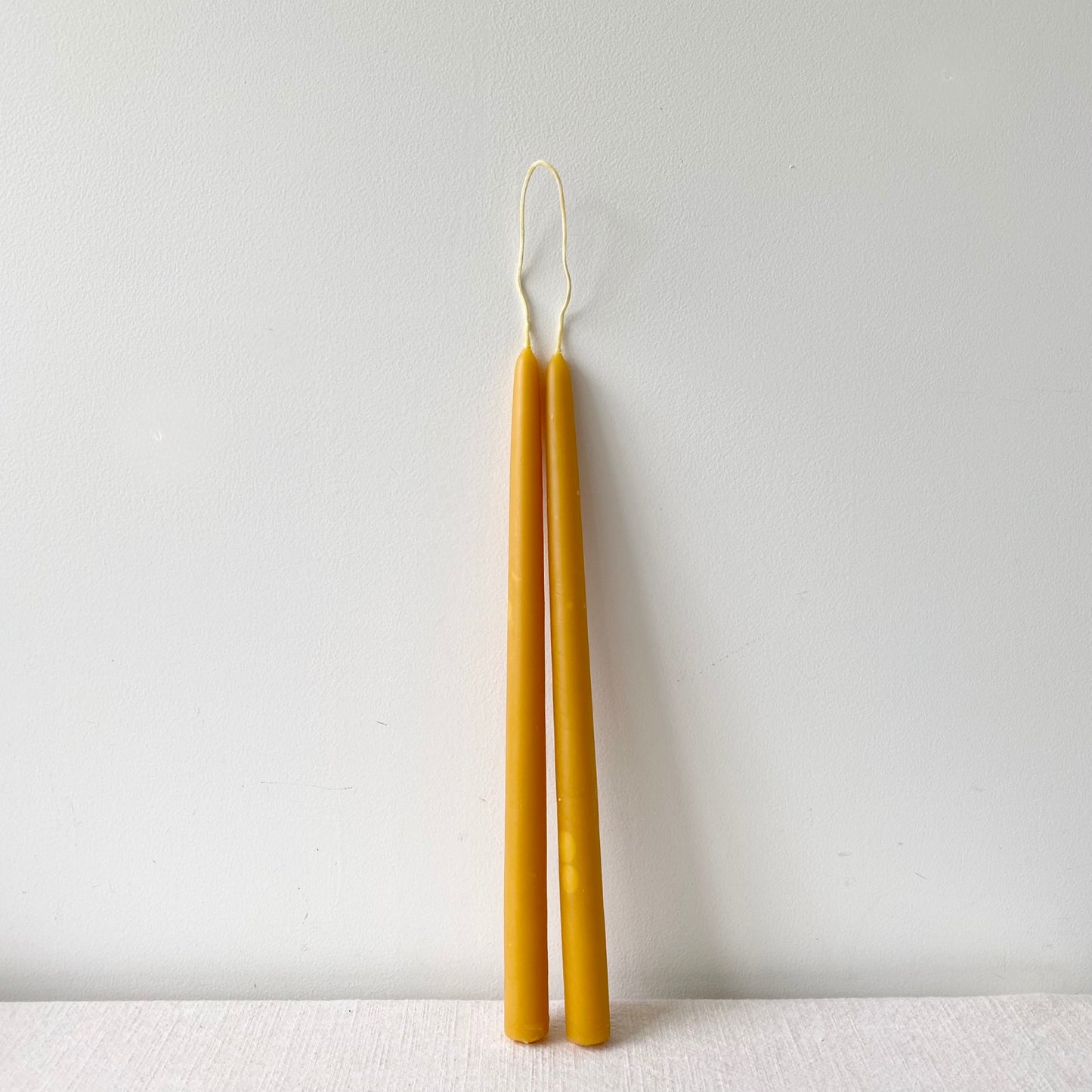 Beeswax Long Candles ~ Pair