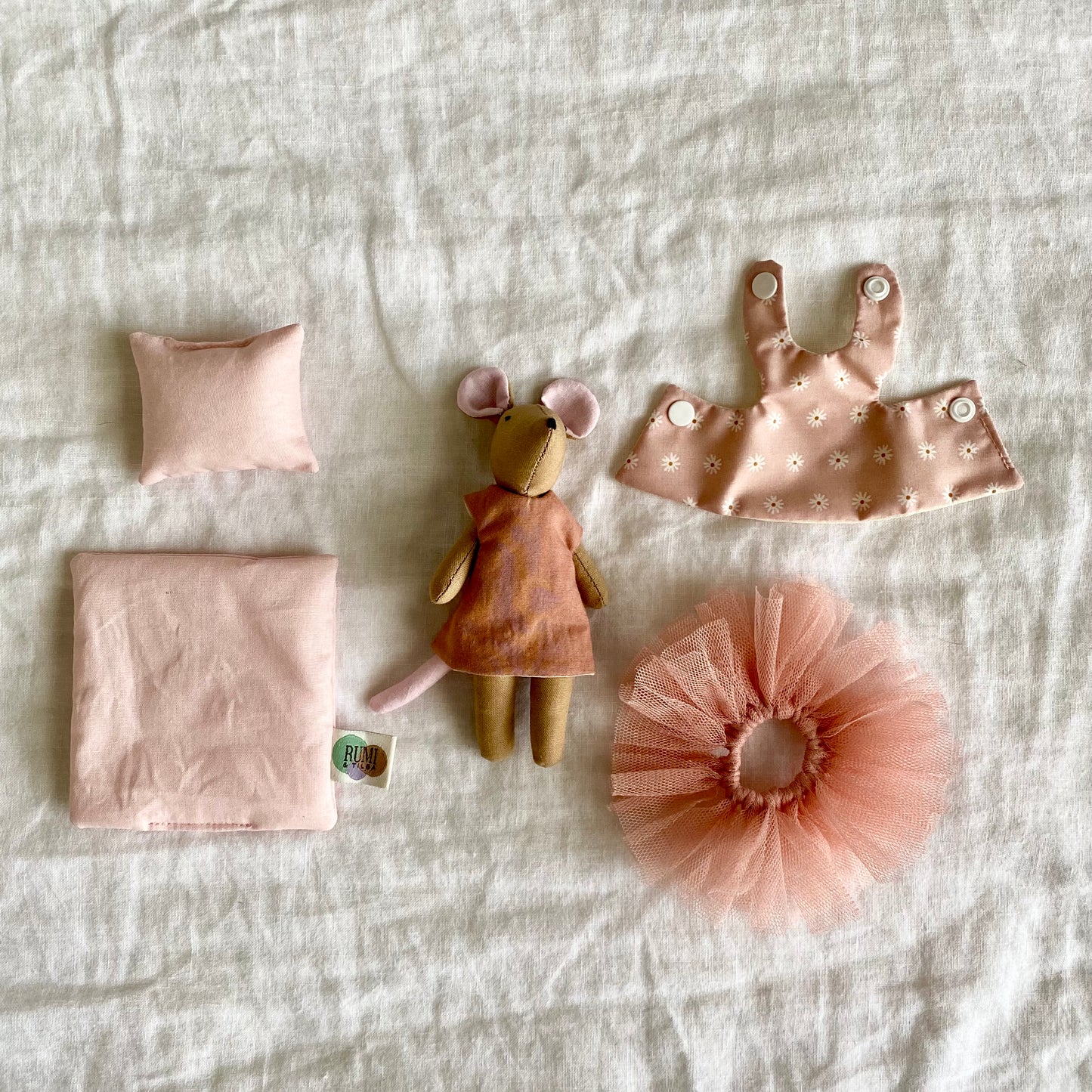 Pink Tiny Mouse + Accessories